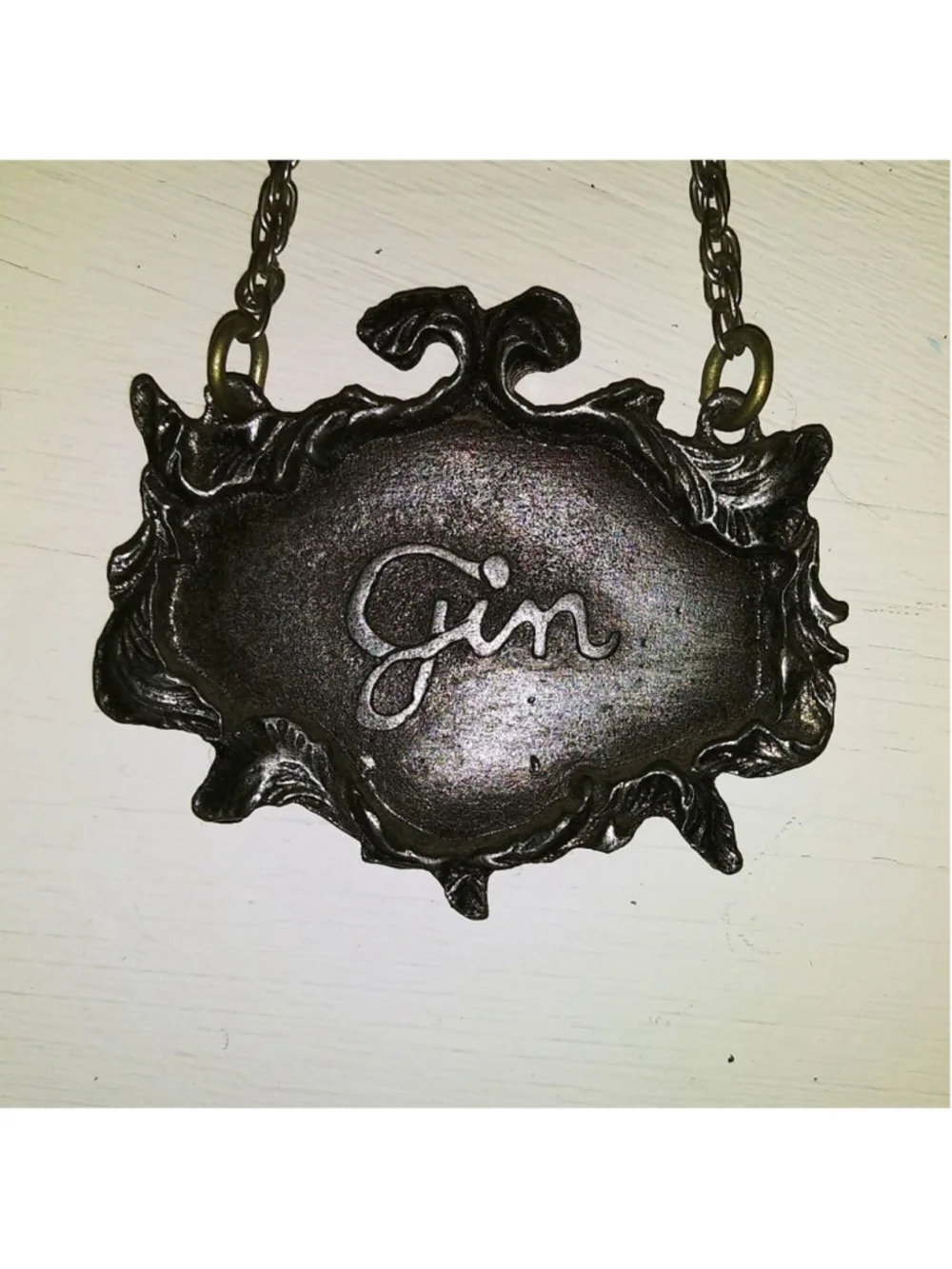 Vintage Metzke Pewter Decanter Tags 1975/Great for Moody/Speakeasy Decor!